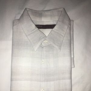 Perry Ellis Button Down Short Sleeve Shirt - Large